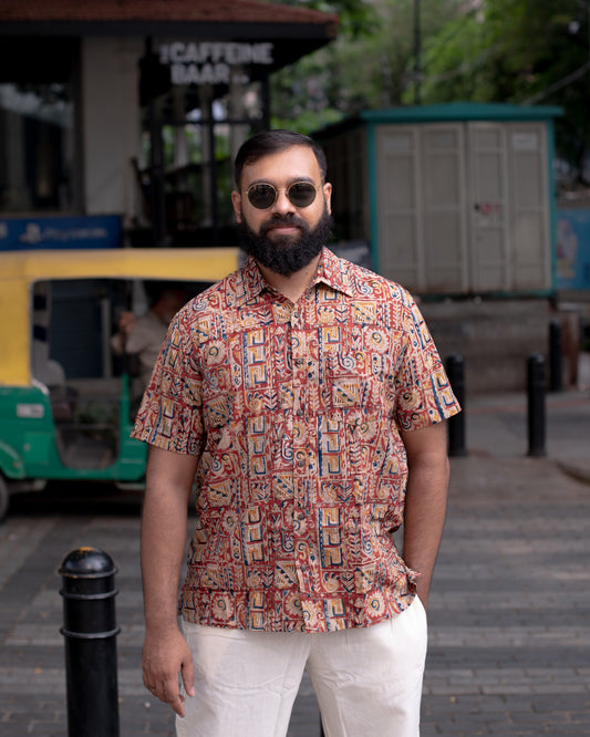 KALAMKARI RED SHIRT
