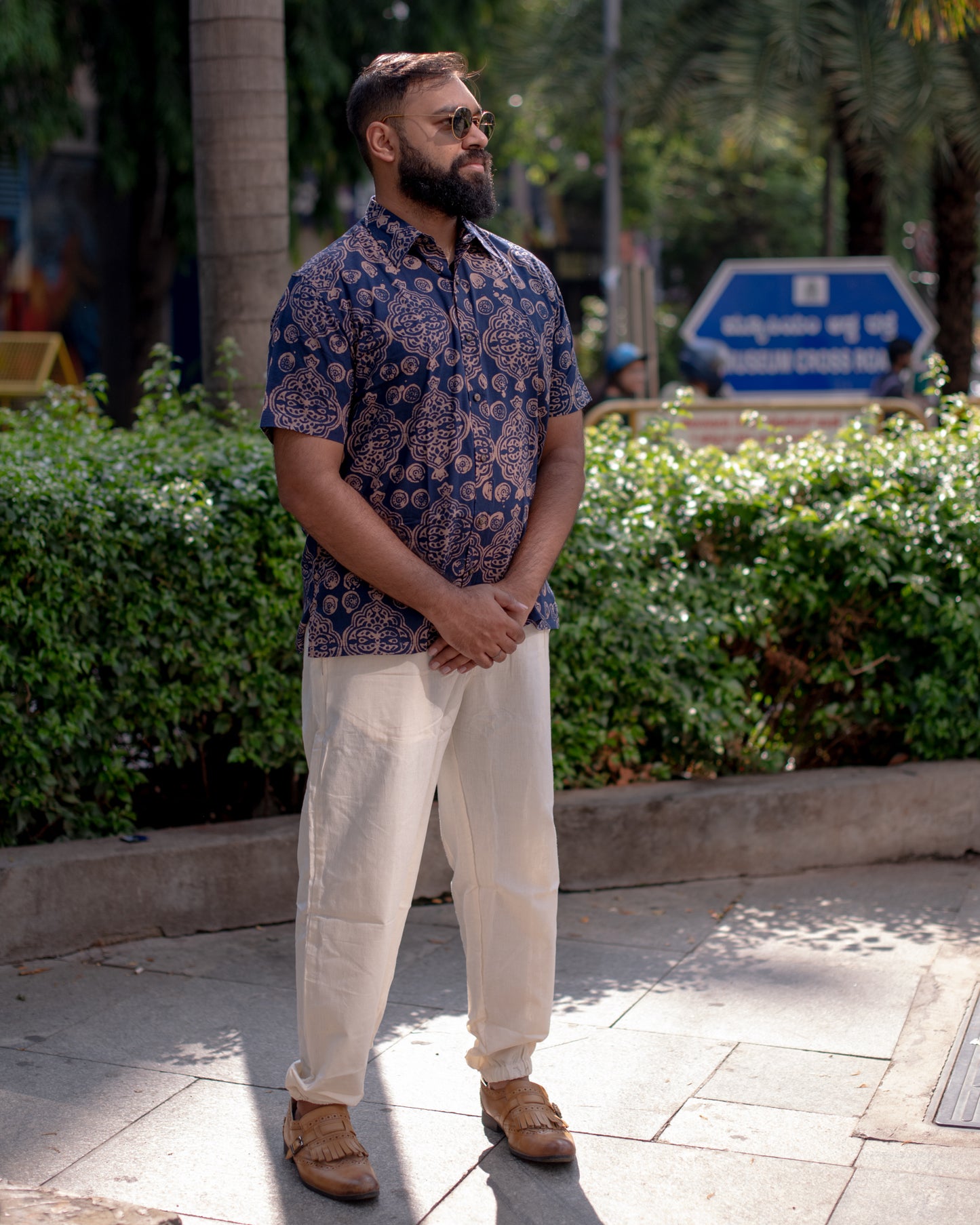 BATIK INDIGO BOHEMIAN SHIRT