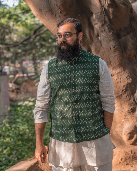 MEHNDI GREEN MODI JACKET