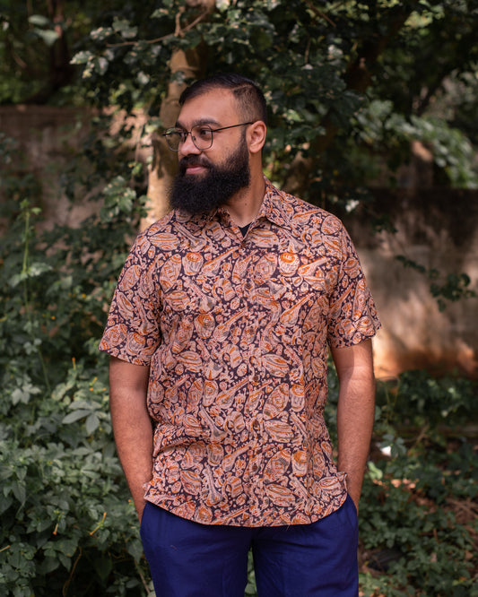 BLACK INSTRUMENT KALAMKARI SHIRT