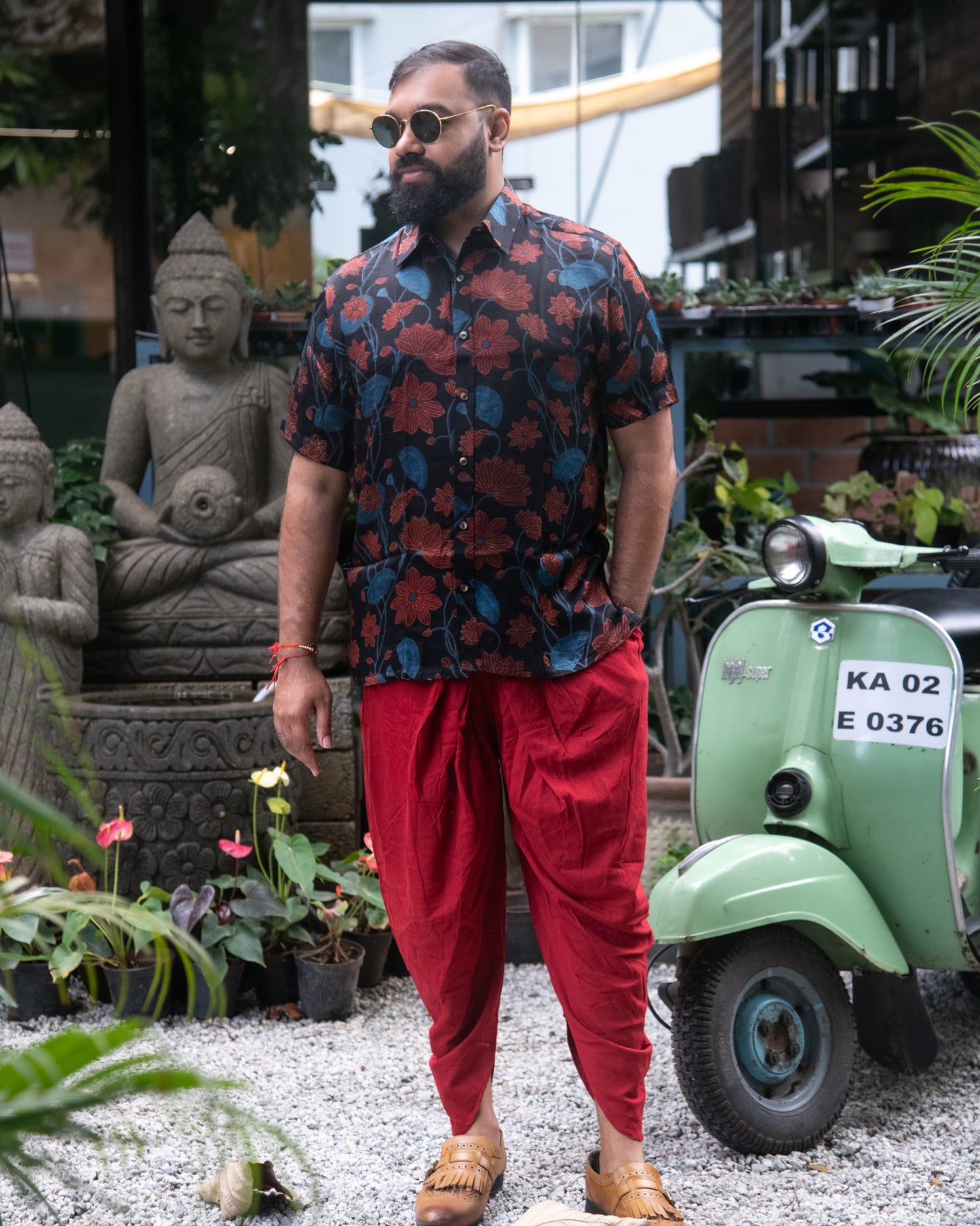 MODALE BLACK FLORAL SHIRT