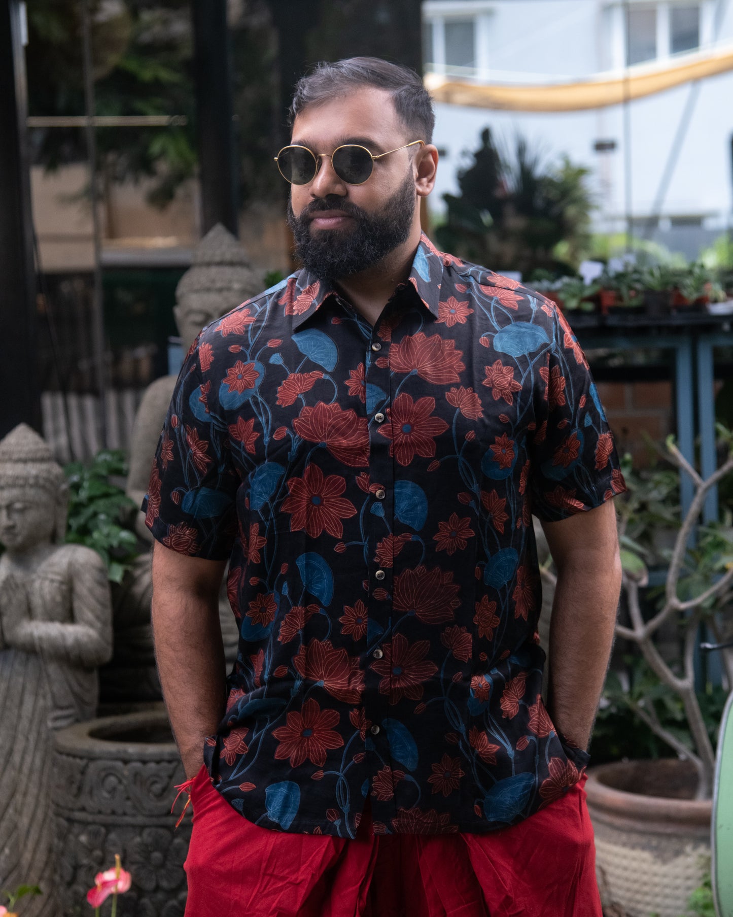 MODALE BLACK FLORAL SHIRT