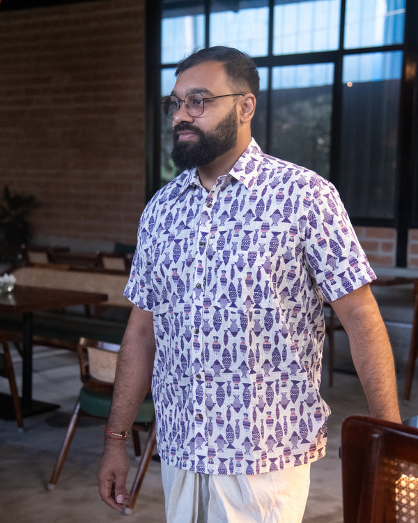 PURPLE FISH SHIRT
