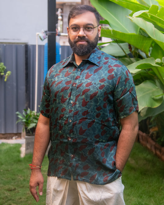 MODALE INDIGO BIRD SHIRT