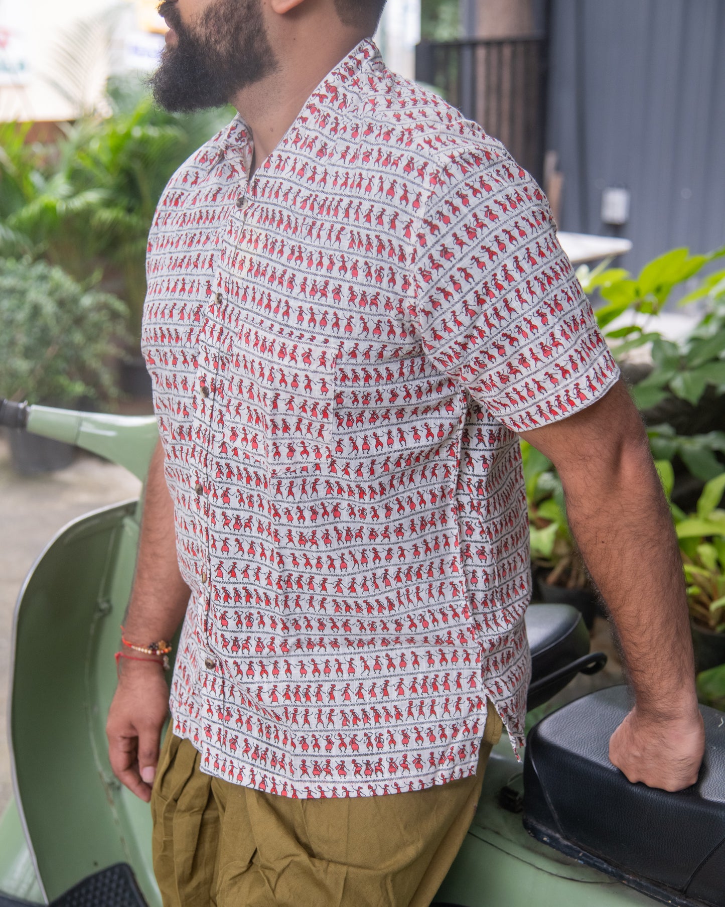 RED WARLI SHIRT