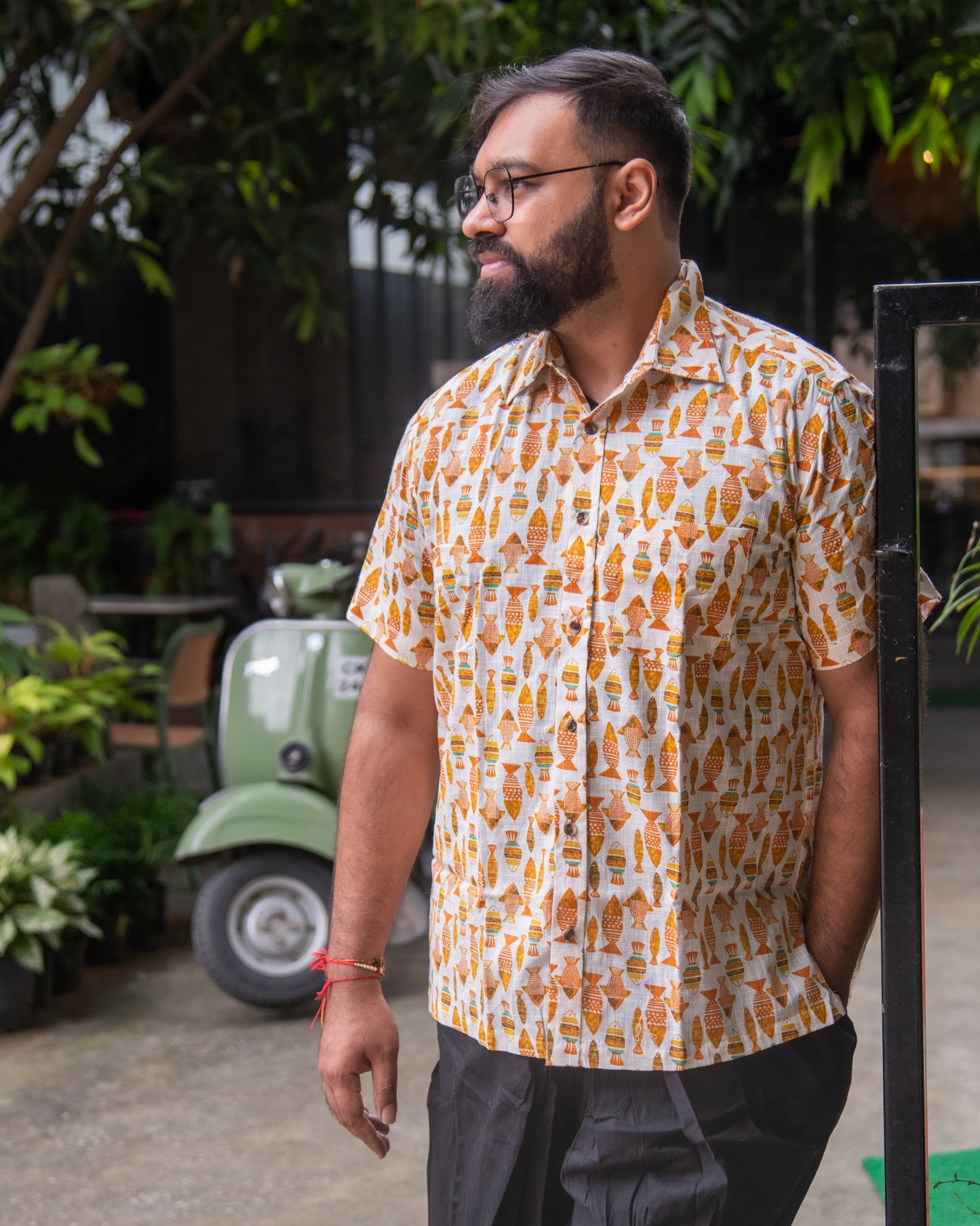 ORANGE FISH SHIRT