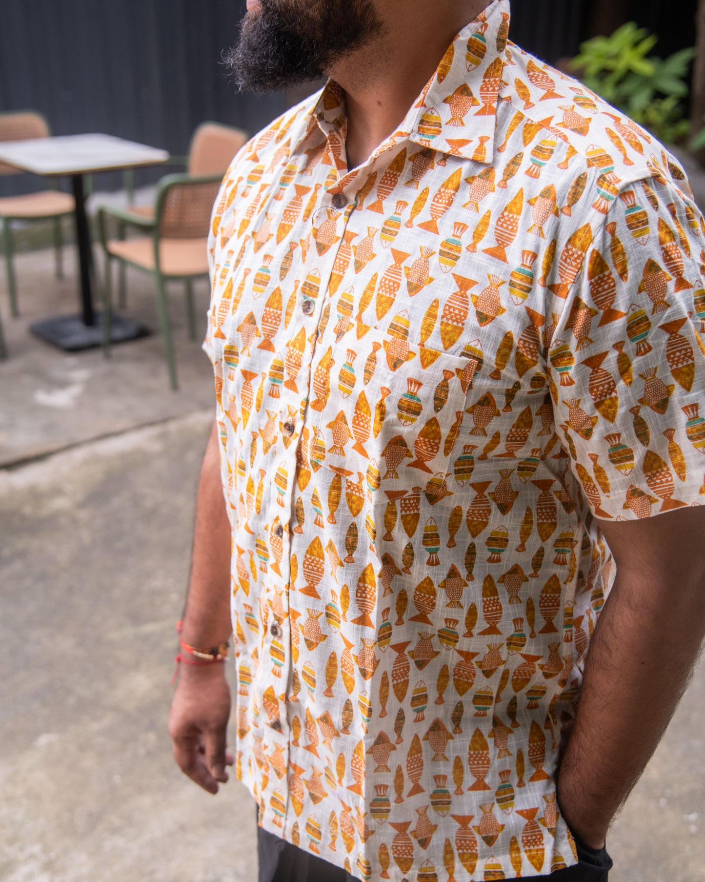 ORANGE FISH SHIRT