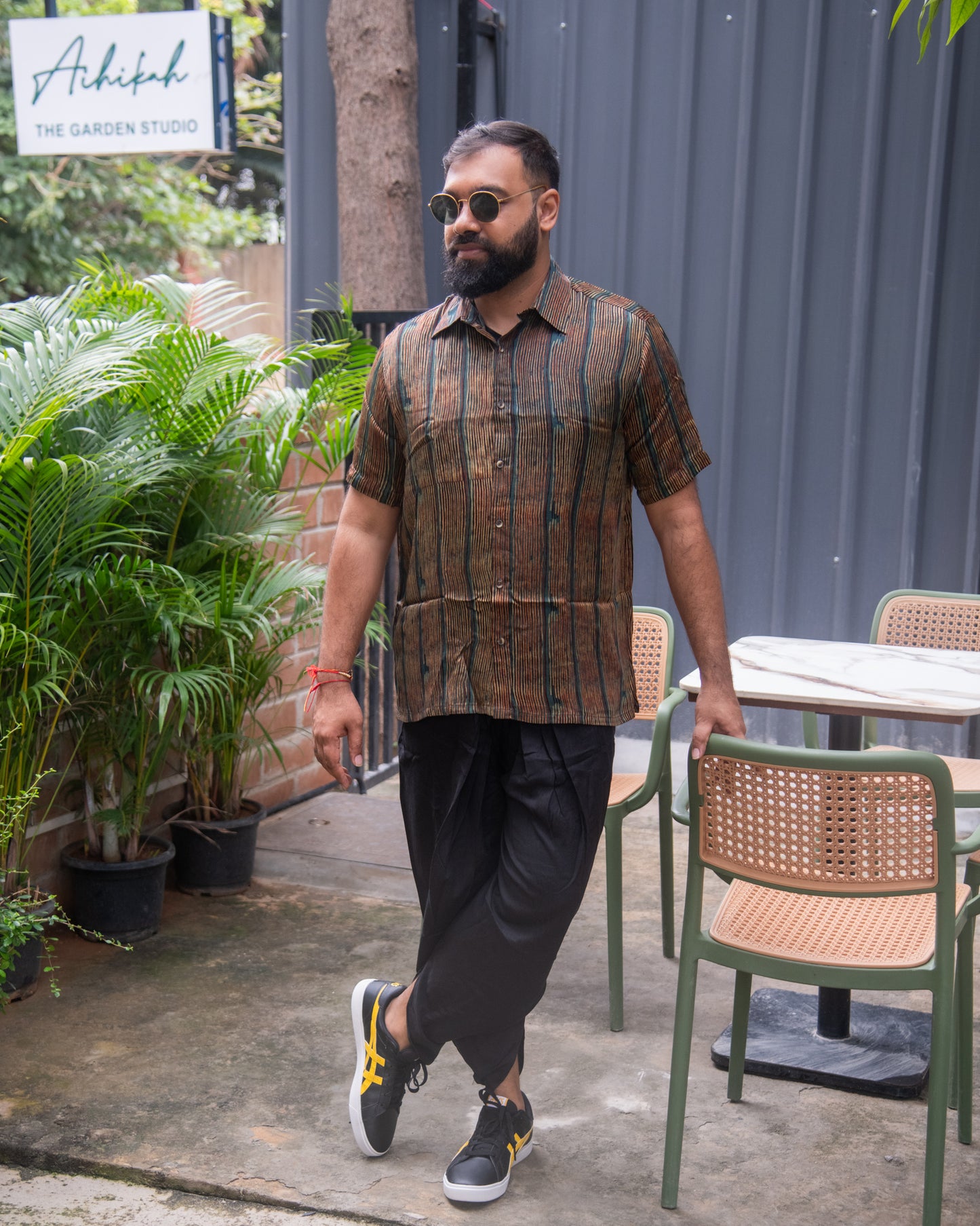 MODALE INDIGO LINES SHIRT