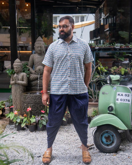 INDIGO WARLI SHIRT