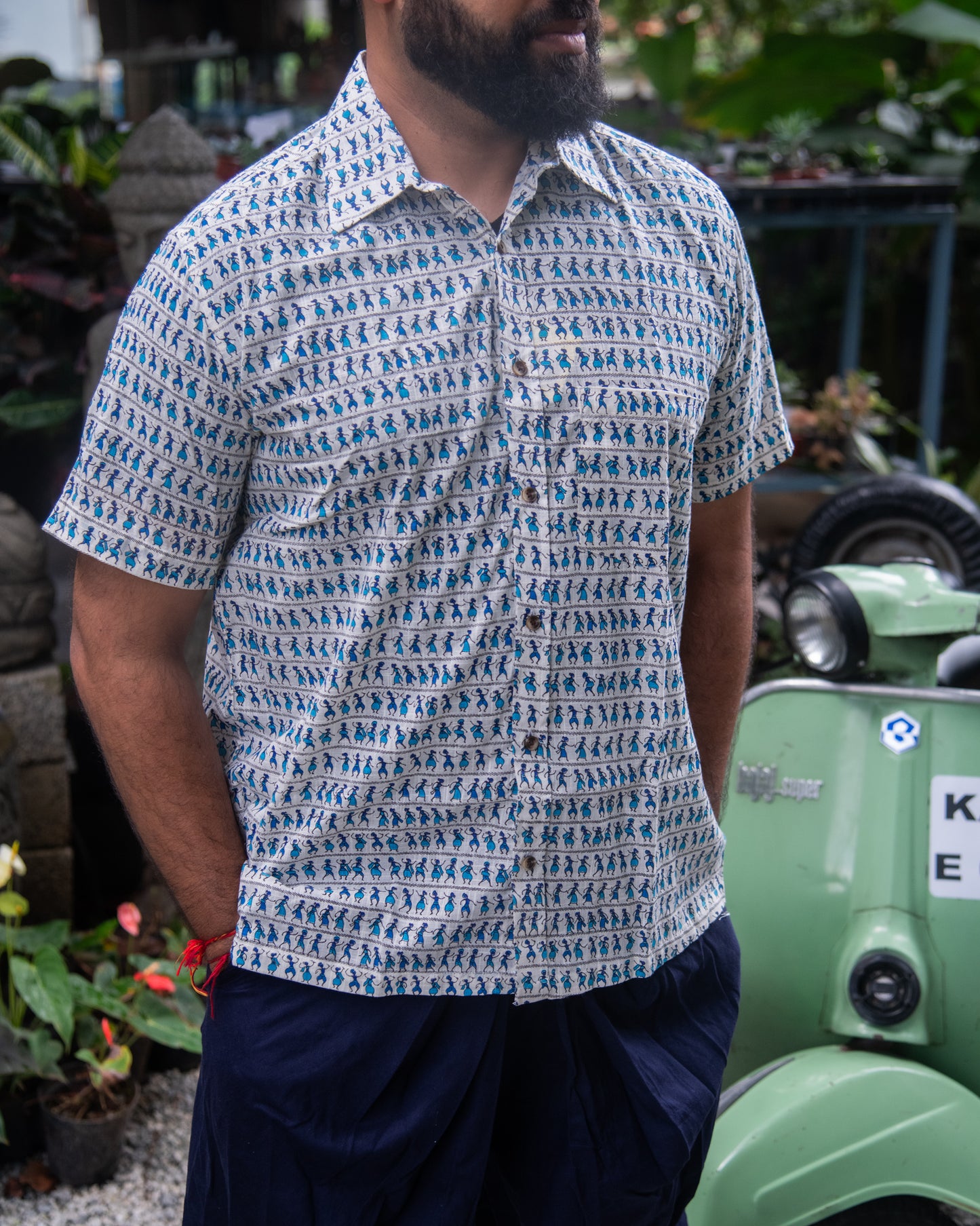 INDIGO WARLI SHIRT