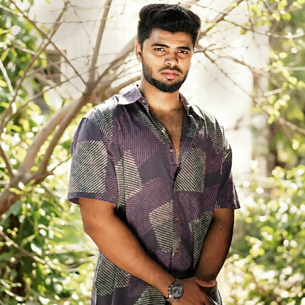 BATIK LAVENDER BIG SQUARE SHIRT