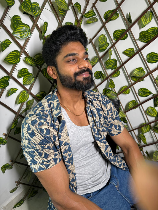 AJRAKH GEOMETRIC SHIRT