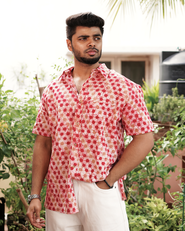 BATIK HOT PINK STAR SHIRT