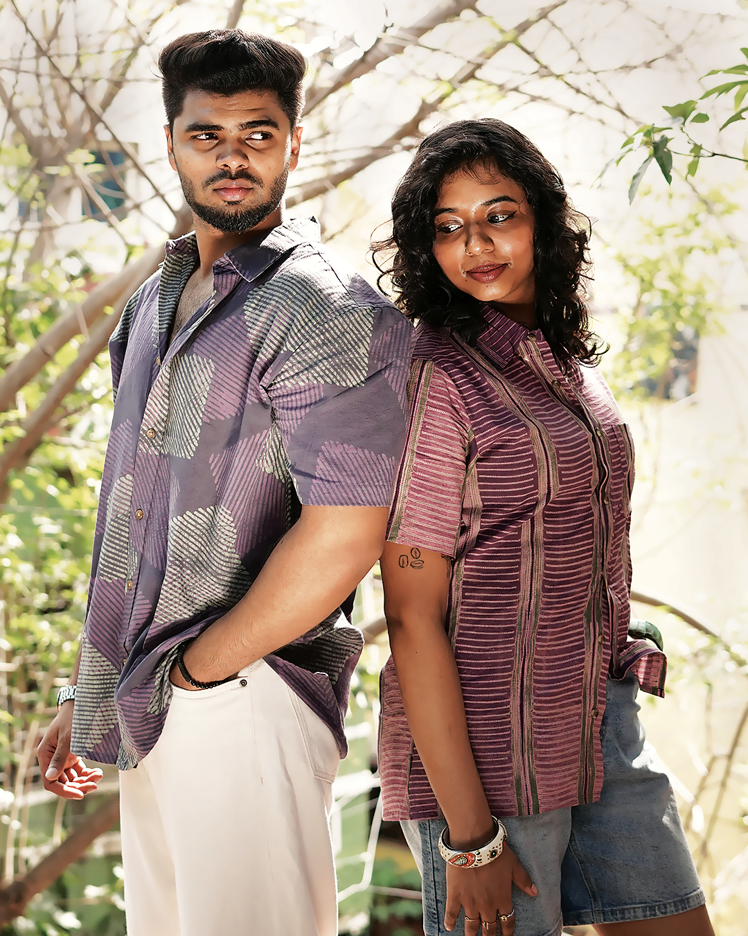 AJRAKH HENNA FLORAL SHIRT