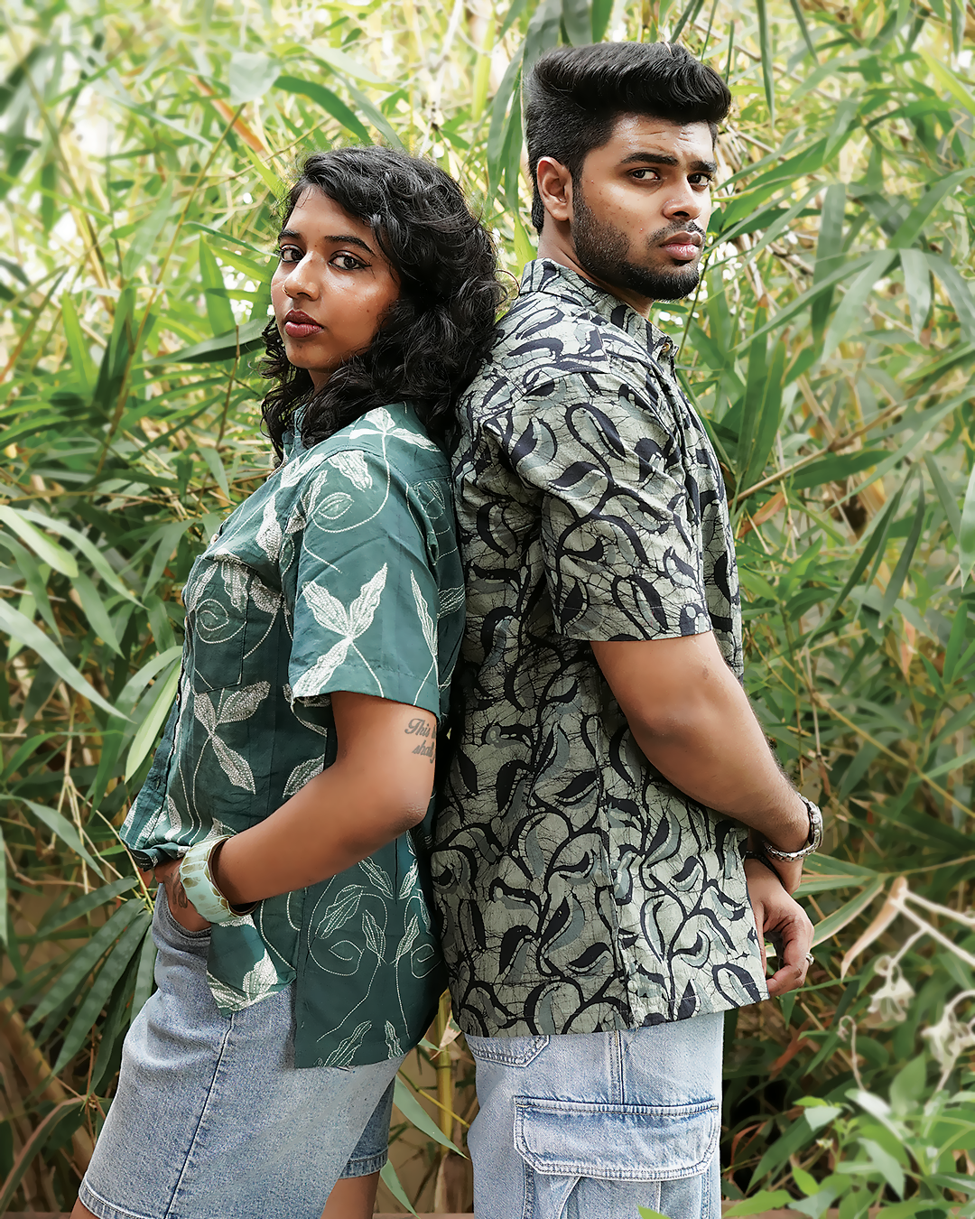 AJRAKH HENNA FLORAL SHIRT