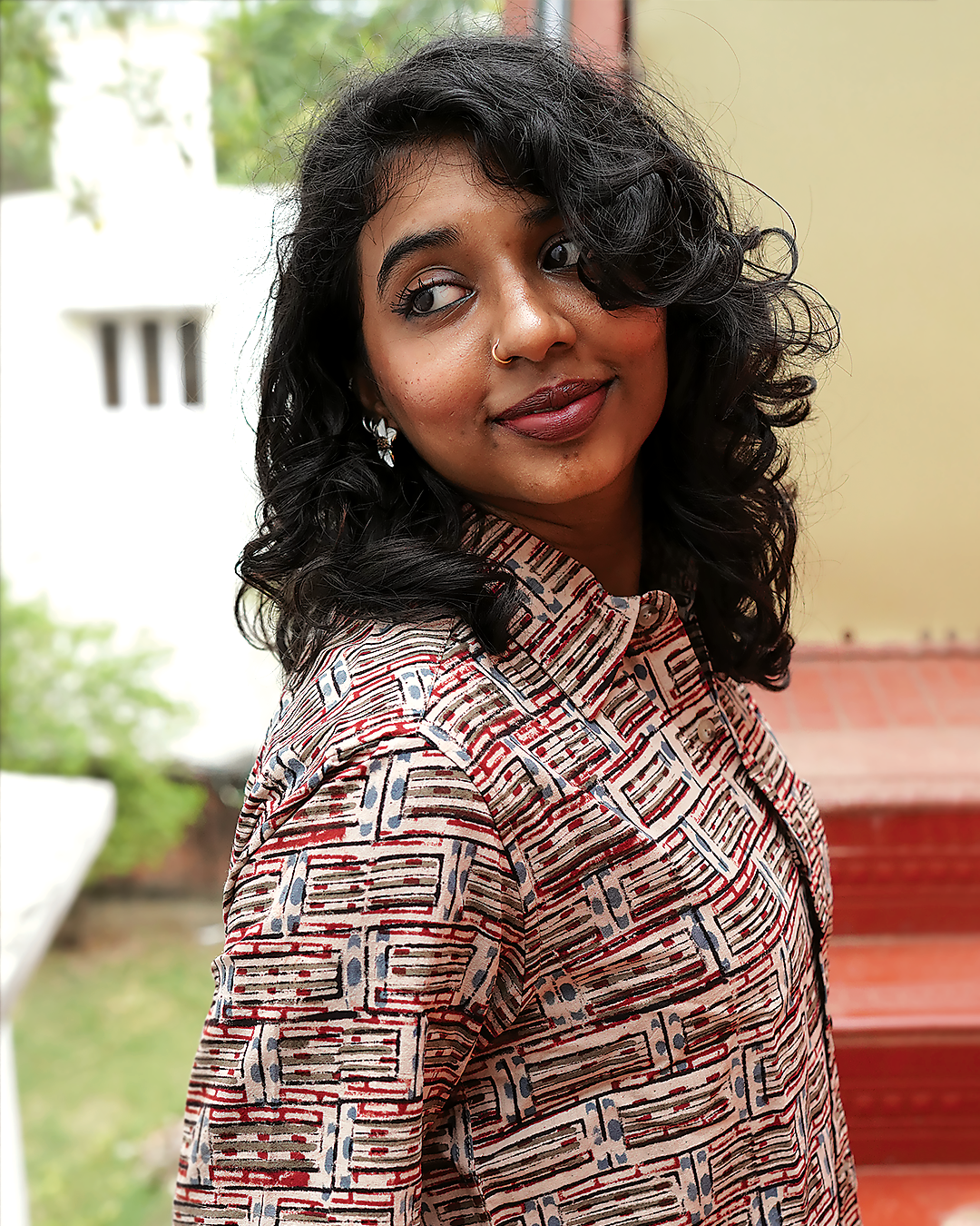 KALAMKARI RED BRICK SHIRT