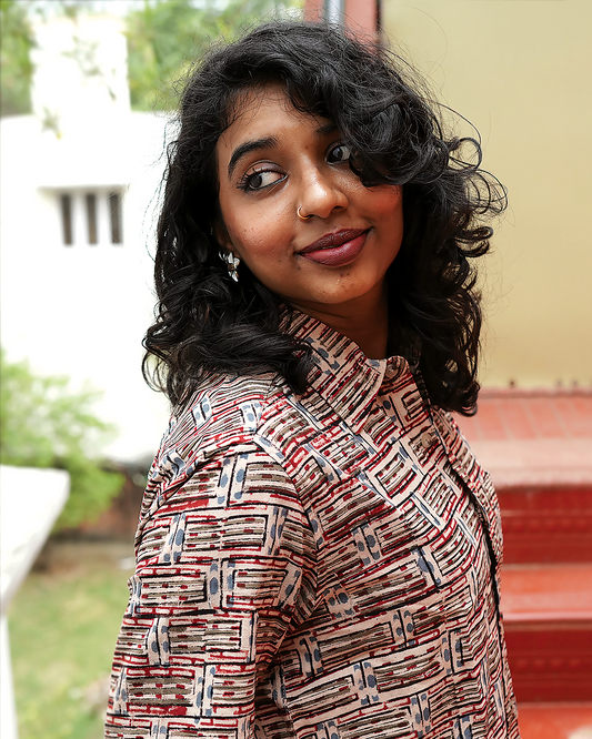 KALAMKARI RED BRICK SHIRT