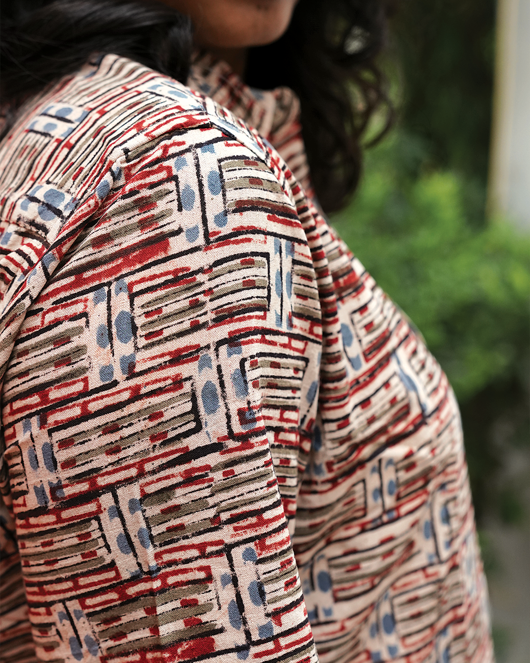 AJRAKH HENNA FLORAL SHIRT