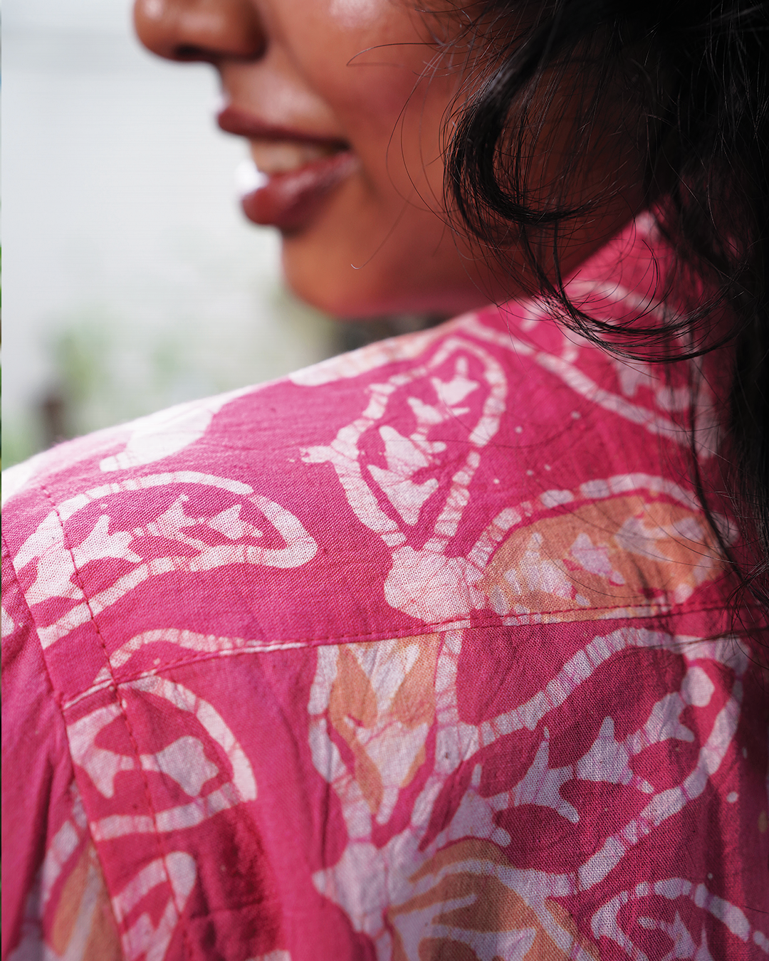 AJRAKH HENNA FLORAL SHIRT