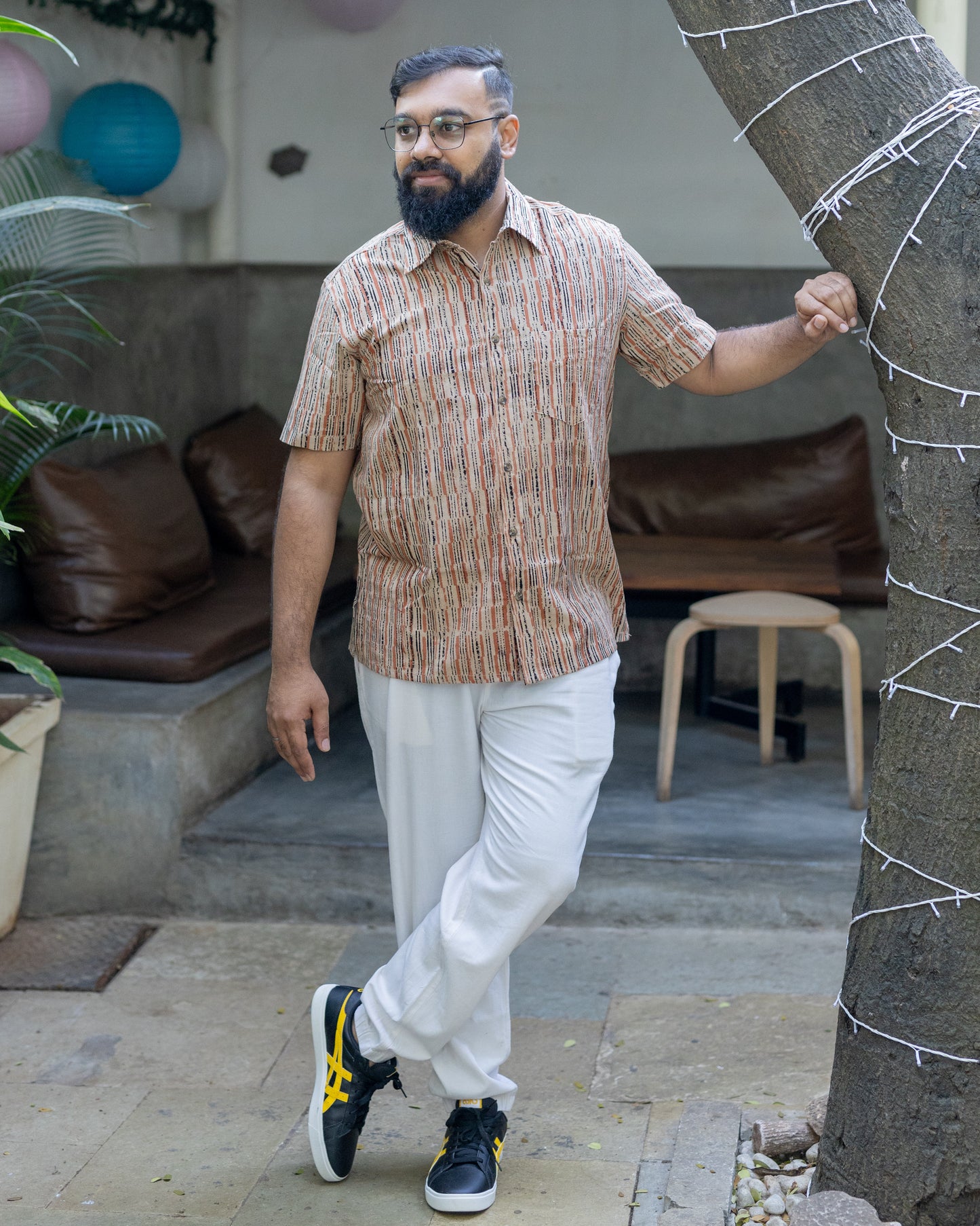 KALAMKARI TERACOTTA LITTI SHIRT