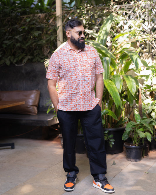 ORANGE WORKING WARLI SHIRT