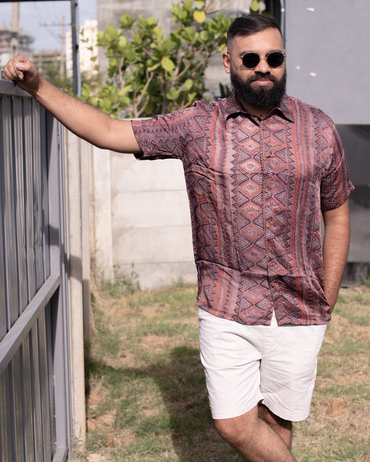 MODALE LILAC STRIPES SHIRT