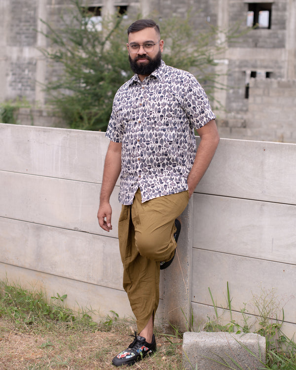 INDIGO FISH SHIRT