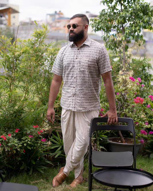 BLACK WARLI SHIRT